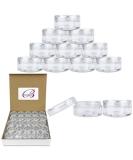 50 Clear 5g Acrylic Jars - BPA Free Cosmetic Containers for Makeup, Samples, and More - Buy Online on SooperMarket.com