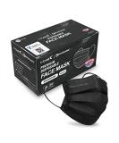 FriCARE Made in USA, 4-ply Black Disposable Face Mask ECOGUARD, ASTM Level 3 Performance Proven in Third Party Independent Labs Studies Pack of 50 - Buy Online on SooperMarket.com