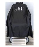 TRU BARBER Silicone Neck Cape - 100% Polyester, Lightweight, Waterproof Professional Hair Salon Cutting Cape with Snap Closure - 50 x 58 (Black/White) - Buy Online on SooperMarket.com