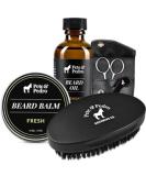 Pete & Pedro Beard Care Kit 4-Piece Grooming Set | Comb Scissors Balm & Oil | Shark Tank Featured - Buy Online on SooperMarket.com