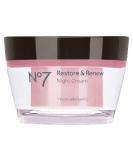 Buy No7 33-27-965 Boots Restore & Renew Night Cream - Anti-Aging Moisturizer for All Skin Types - International Shipping Available - Buy Online on SooperMarket.com