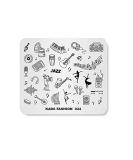 Alexnailart Nail Stamping Printing Plate Template Image Plate Stamper Scraper Music notes Musical instrument Dancer Jazz Pattern Nail Art Decoration DIY Print Manicure Design FA024 - Buy Online on SooperMarket.com