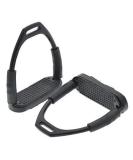 YNR England Flexible Safety Stirrups Horse Riding Bendy Irons S. Steel Black 4.75 - Buy Online on SooperMarket.com