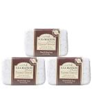 A La Maison Coconut Charcoal Bar Soap 8.8 oz. (3 Pack) - Triple French Milled, All Natural, Moisturizing Soap for Men and Women - Face and Body - Buy Online on SooperMarket.com