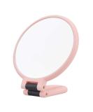 Double Sided 5X/1X Magnifying Hand Held Makeup Mirror with Folding Handle - Compact Cosmetic Vanity Mirror for Girls and Ladies - Pink - Buy Online on SooperMarket.com