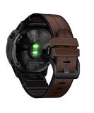 Abanen Leather Watch Bands for Fenix 6 / Fenix 5 / Fenix 7, QuickFit 22mm Soft Genuine Leather with Silicone Sweatproof Wrist Strap for Garmin Fenix 6 Pro/Sapphire,Instinct, EPIX 2,Approach S62/S60 Coffee - Buy Online on SooperMarket.com