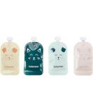 Babymoov 20 Reusable Baby Food Pouches - Refillable Squeeze Pouch for Kids | Eco-Friendly Feeding Solution - Buy Online on SooperMarket.com