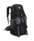 RuRu Monkey 50L Waterproof Lightweight Hiking Backpack - Ideal for Outdoor Camping & Travel (Black) - Buy Online on SooperMarket.com