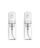 Solustre 2pcs 50ml Empty Refillable Clear Plastic Pump Bottle Mini Foam Dispenser Bottle for Lotion Cream Travel Small Container - Buy Online on SooperMarket.com