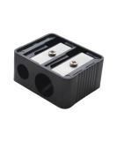 Professional Double Hole Cosmetic Pencil Sharpener for Eyebrow Lip Liner & Eyeliner | Essential Makeup Tool for School & Office Supplies - Buy Online on SooperMarket.com