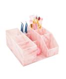 Acrylic Eyelash Beauty Organizer with Tweezers Holder | Marble Pink Display Boxes for Home and Salon - Buy Online on SooperMarket.com