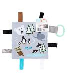 Baby Jack & Co 8x8 Polar Lovey Tag Toy for Babies - Soft & Safe Crinkle Toy - Learn Shapes & Colors - BPA Free - Stroller Clip Included - Buy Online on SooperMarket.com