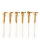 Premium Gold Syrup Pumps Set | Fits 750ml Bottles | Ideal for Coffee Syrups, Snow Cones, Flavorings & More | No Clogging, Spilling, Dripping | Fixed Angle Pump - Buy Online on SooperMarket.com