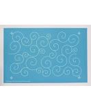 Swirls & Curls Nylon Mesh Stencil for Quilting - Continuous Line Template for Free Motion & Hand Quilting - Long-Arm & Domestic Machine Quilting - Full Line Stencil (45001) - Buy Online on SooperMarket.com