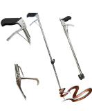 SUNDELY 40" Reptile Snake Tongs Grabber Catcher Handling Tool Stick Herp with Wide Jaw Self Locking Collapsible Foldable Stainless Steel - Buy Online on SooperMarket.com