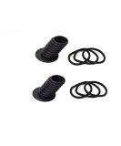 Yikimira Perfect Pony Tool - 2 Pack Black Ponytail Hair Elastics & Bun Styling Tool for DIY Hairstyles - Fast & Voluminous Hair Molding - Buy Online on SooperMarket.com