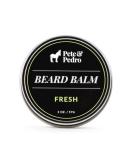 Pete & Pedro FRESH Beard Balm - 100% Natural Light-Hold Hydrating & Soothing | Musk & Teak Wood Scent | As Seen on Shark Tank | Shop Internationally | 2 oz - Buy Online on SooperMarket.com