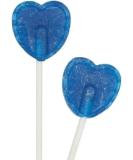 30 Blue Heart Shaped Lollipops Blue Raspberry Flavoured Sweet Candy Lollies Ideal for Snack Cupboard Weddings Valentines Party Bag fillers - Buy Online on SooperMarket.com