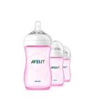 Philips Avent Natural PP Pink 9-Ounce Baby Bottles (Pack of 3) - Buy Online on SooperMarket.com