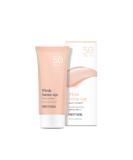 Waterproof Pink Tone Up Sunscreen Natural Tint Long-Lasting Protection with Shea Butter & Chamomile | Zinc Oxide & Titanium Dioxide for Radiant Skin - Buy Online on SooperMarket.com