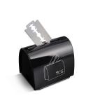 The grooming society razor blade retention bank safety razor-blade worship suitcase de-blade letter box for storing used de-security shaving blades black - Buy Online on SooperMarket.com