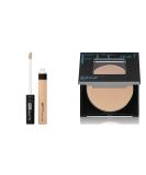 Maybelline Fit Me Concealer 25 Medium + Matte Poreless Powder 220 Natural Beige - Combo Pack - Buy Online on SooperMarket.com