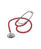 Dixie EMS Lightweight Single Head Stethoscope - Latex-Free for Doctors, Nurses, Students - Red - Buy Online on SooperMarket.com