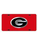 Craftique Georgia Bulldogs Red Car Tag W/Silver/Black Logo G - Buy Online on SooperMarket.com