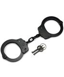 VIPERTEK Double Lock Steel Police Edition Professional Grade Handcuffs (Black) - Buy Online on SooperMarket.com