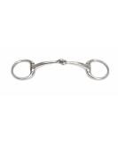 Small Ring Curved Mouth Eggbutt Snaffle Single Jointed Eggbutt 4.5" stainless steel - Buy Online on SooperMarket.com