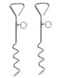 2 X 16" Heavy Duty Ground Spike Stake (41cm) Dog Chains for outside Dog Tie Out Cable Steel Spiral Dog Tether Outdoor Dog Camping Accessories (Stake Only 2 X 41cm) - Buy Online on SooperMarket.com