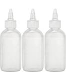 BRIGHTFROM Twist Top Applicator Bottles 4 oz - 3 Pack | Refillable Squeeze Plastic Bottles | Leak Proof & Multi Purpose - Buy Online on SooperMarket.com
