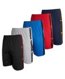 Real Essentials Boys' 5-Pack Mesh Basketball Shorts Large Set 4 - Buy Online on SooperMarket.com