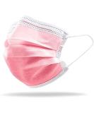 Buy EN14683 Certified 3-Layer Rose Disposable Surgical Masks - 50 Pack | Medical IIR Standard Oral Protection with BFE 98% - Buy Online on SooperMarket.com