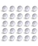 FUNZON Practice Golf Balls 25 Pack - Lightweight Plastic Airflow Hollow Balls for Driving Range & Swing Training - Indoor/Outdoor Use - White - Buy Online on SooperMarket.com