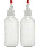BRIGHTFROM 4 OZ Squeeze Hair Color Applicator Bottles with Red Top Cap - Pack of 2 | Refillable, Leak Proof, Multi Purpose/Coloring - Buy Online on SooperMarket.com