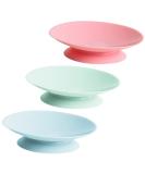 KALLORY Kids Bowl Suction Pad Set - 3pcs | Suction Cup Stickers | Silica Gel | Tricolor - Buy Online on SooperMarket.com