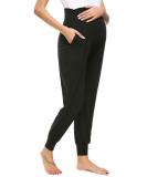 Love2Mi Maternity Casual Pants - Stretchy & Comfortable Lounge Jogging Trousers in Black - Buy Online on SooperMarket.com