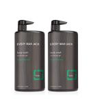 Every Man Jack Men's Body Wash - Eucalyptus Mint | 33-ounce Twin Pack - 2 Bottles Included | Naturally Derived Parabens-free Pthalate-free Dye-free and Certified Cruelty Free - Buy Online on SooperMarket.com