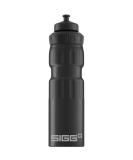 SIGG - Alu Sport drinking bottle - WMB Sports - with 3 -step sports closure - climate -neutral certified - leak -proof - league - light - BPA -free - 0.75l Black touch 0.75 l single - Buy Online on SooperMarket.com