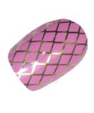 Chix Nails Nail Wraps Pink Gold Chrome Fishnet Fingers Toes Vinyl Foils - Buy Online on SooperMarket.com