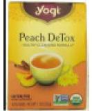 Yogi Tea Peach DeTox Caffeine Free 16 Tea Bags 1.12 oz (32 g) - Buy Online on SooperMarket.com