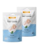 Profoot Moisturising Foot Socks - Deep Treatment for Feet - Ideal for Dry Skin - Soothes Softens & Deeply Hydrates Cracked Heels & Skin - Intensive Repair for Dry Skin - Vitamin E & Tea Tree - 2 Pack - Buy Online on SooperMarket.com