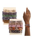 Elastic Hair Tie for Women - 20 Boho Hair Straps & Ponytail Holders for All Hair Types - Thin Curly Long Hair - Buy Online on SooperMarket.com