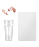 Auidy 6txd Double-End Silicone Nail Art Stamper & Scraper | DIY Manicure Tools for Stamping & French Nails | 5x2.5cm Nail Transfer Stamp - Buy Online on SooperMarket.com