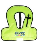 Scuba Choice Youth Kids Snorkel Vest - Neon Yellow/Blue | Personalized Name Box - Buy Online on SooperMarket.com