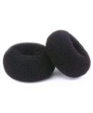 WACURRENTHYD Hair Donut Bun Maker 2PCS - Medium 3 Inch Black Chignon Doughnut Shaper for Short & Thin Hair - Buy Online on SooperMarket.com