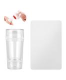 Buy Auidy 6txd Double-End Silicone Nail Art Stamper & Scraper | DIY Nail Design Tools for Perfect French Nails & Stamping | 7x3cm - Buy Online on SooperMarket.com