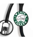 I Love Cat Stethoscope Tag | Nurse Badge ID Tag - Black | Perfect for Cat Lovers - Buy Online on SooperMarket.com