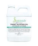 Soapeauty Organic Sweet Almond Oil Cold Pressed refined | 100% Pure Sweet Almond oil Available in Bulk | Carrier for Essential Oils, Almond oil for Skin, Face, and Hair, Soap Making (32 OZ) 32 Fl Oz (Pack of 1) - Buy Online on SooperMarket.com